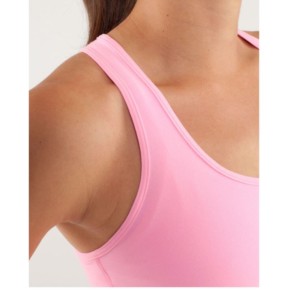 Lululemon Cool Racerback Pink Shell Sleeveless Tank Top Size 6 Small Yoga Gym - Picture 8 of 11